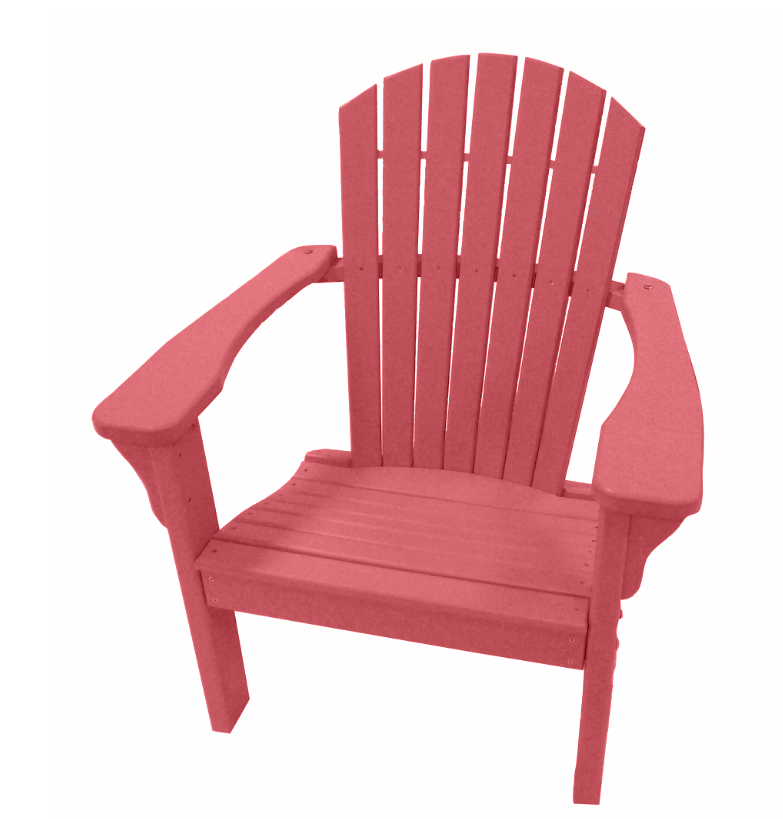 POLY LUMBER Tropical Horizons Dining Chair - Cardinal Red