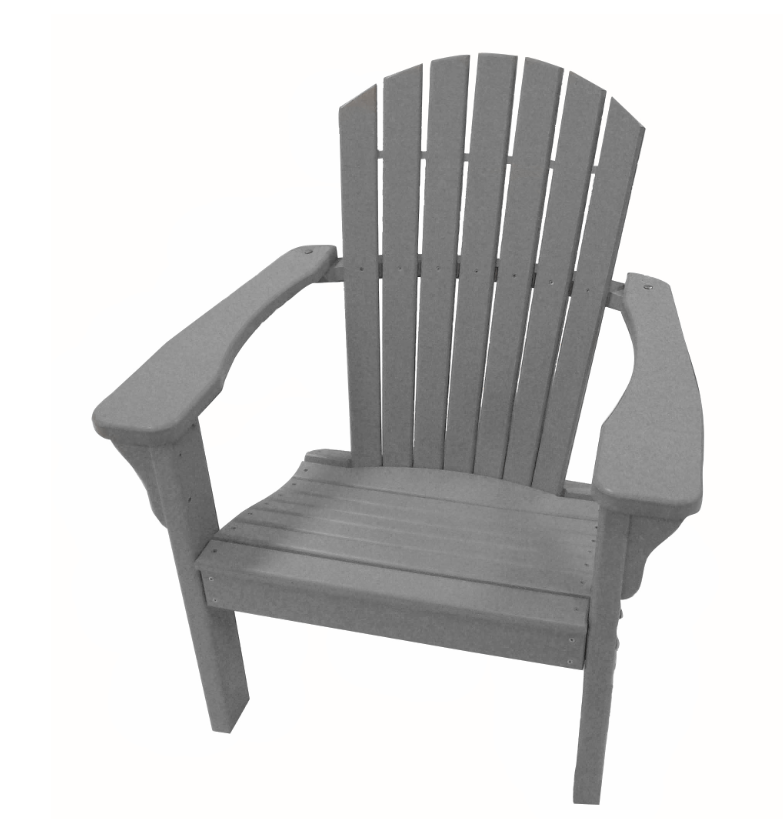 POLY LUMBER Tropical Horizons Dining Chair - Grey