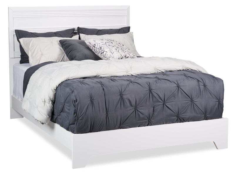 Odense Queen Bed - White