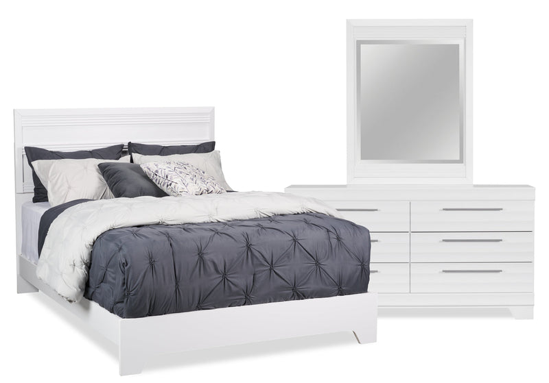Odense 5-Piece Queen Bedroom Set - White