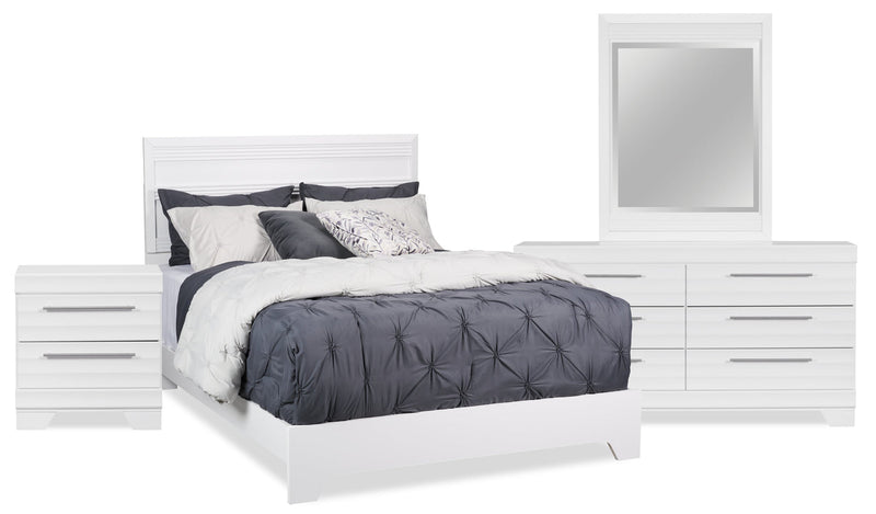 Odense 6-Piece Queen Bedroom Set - White