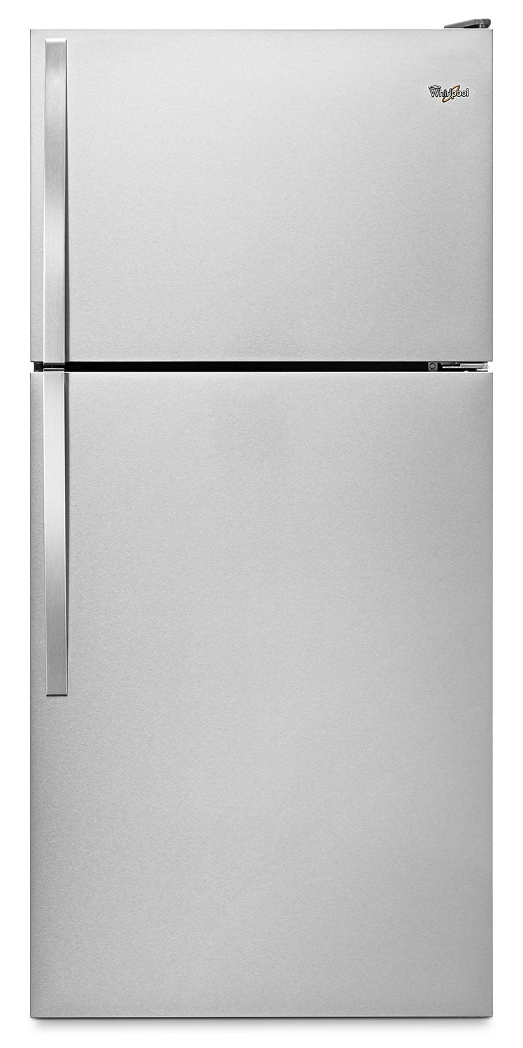 Whirlpool® 18.2 Cu. Ft. Top-Mount Refrigerator with Flexi-Slide™ Bin - Stainless Steel