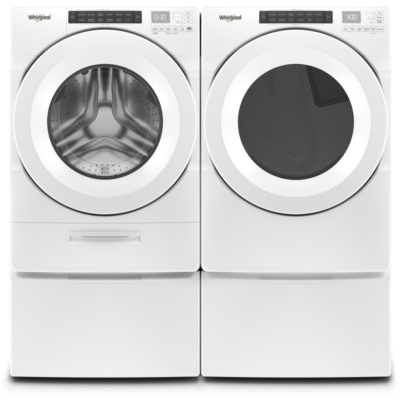 Whirlpool 5.0 Cu. Ft. Front-Load Washer and 7.4 Cu. Ft. Front-Load Dryer - White