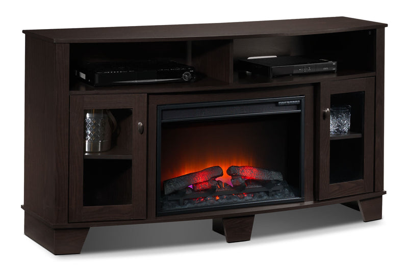 Lasalle Fireplace TV Stand - Espresso