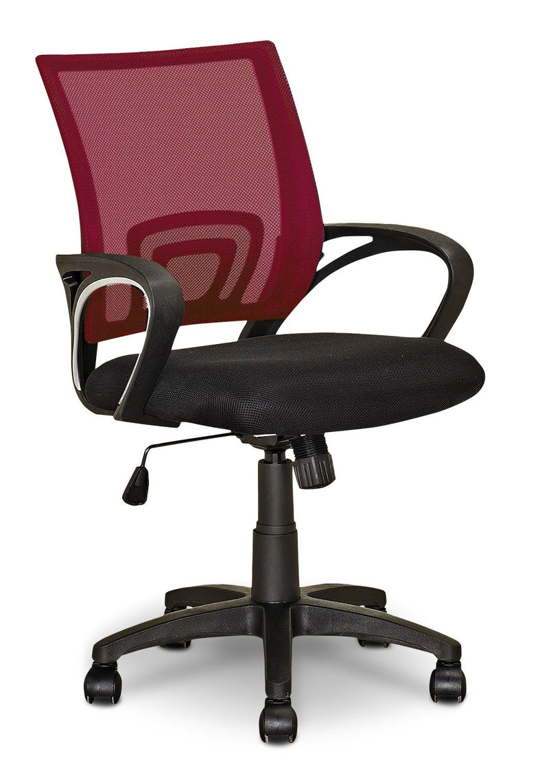 Caltra Office Chair - Dark Red
