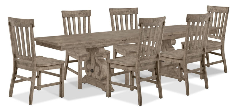 Wildomar 7-Piece Dining Set - Dovetail Grey