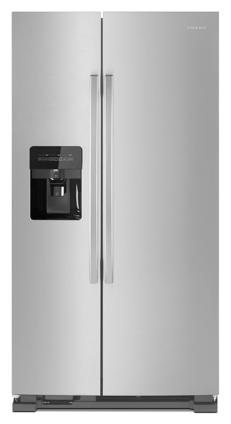 Amana 21 Cu. Ft. Side-By-Side Refrigerator with Dual Pad External Ice and Water Dispenser – ASI2175GRS