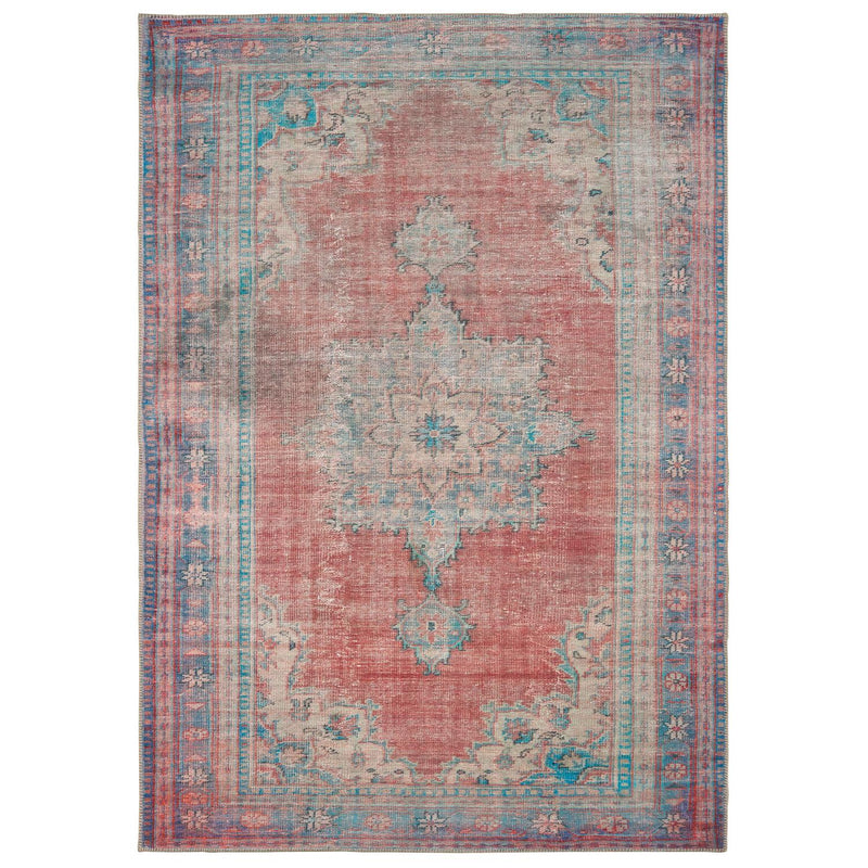 Scarlett W85819L Antiqued Medallion Area Rug (8'3"X11'6")