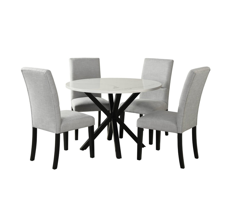 Quinlan 5-Piece Dining Set with Round Dining Table