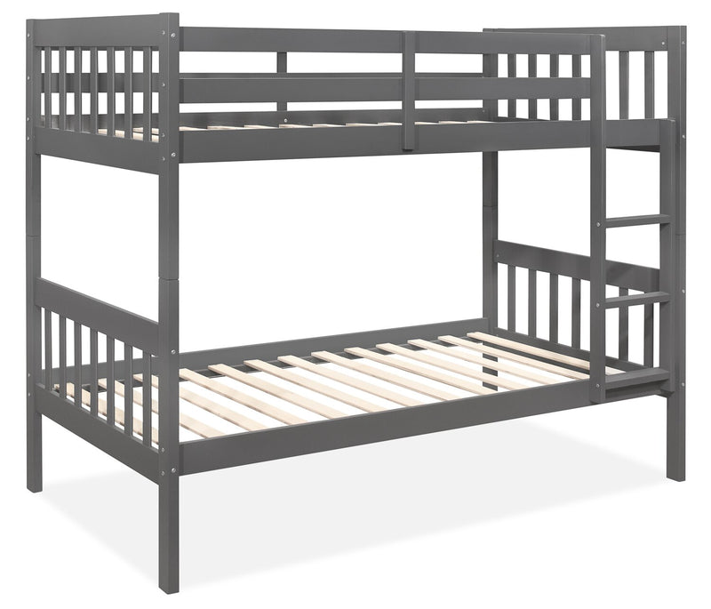 Hopkin Twin Open Panel Bunk Bed - Grey