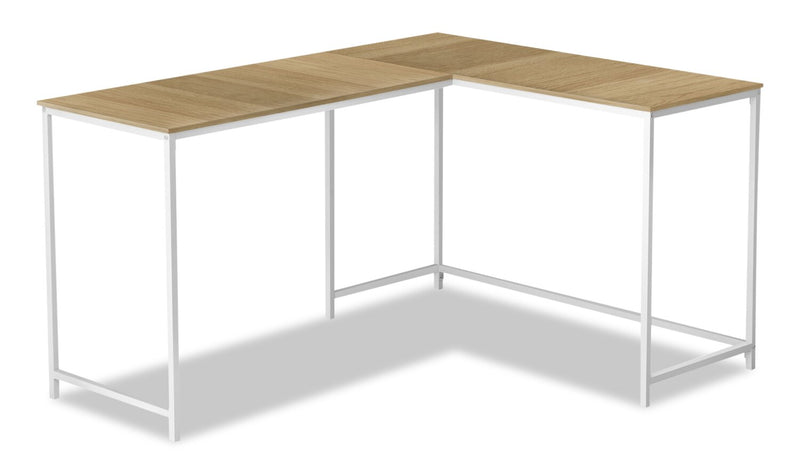 Satanta L-Shaped Corner Desk - Natural