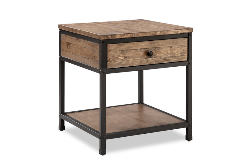 Orick End Table - Weathered Pine