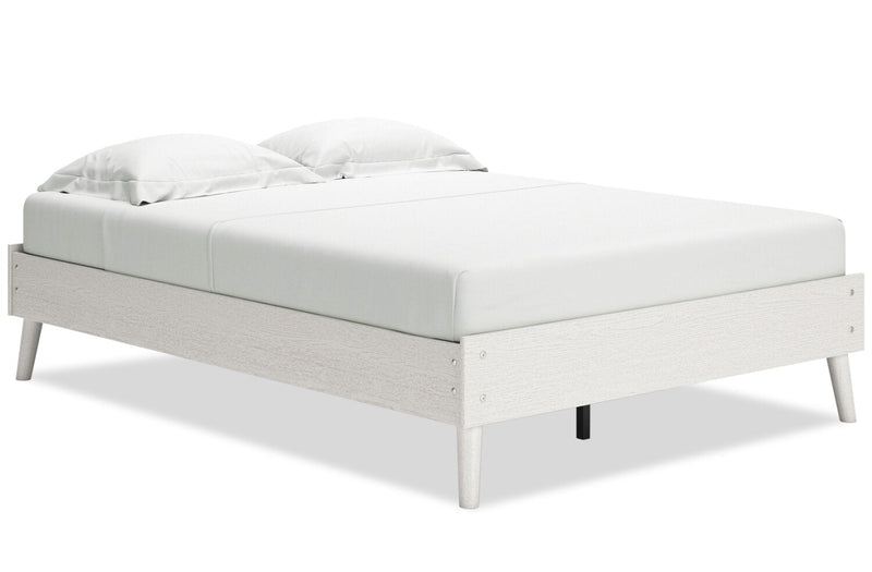 Caramat Full Platform Bed - White
