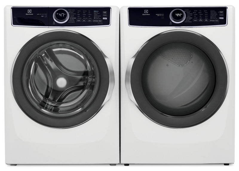 Electrolux 5.2 Cu. Ft. Front-Load Washer and 8 Cu. Ft. Gas Dryer - White