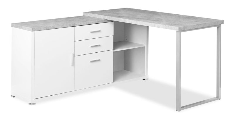 Fordwich Reversible L-Shaped Desk - White