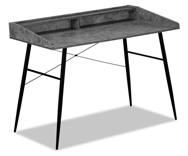 Kornman Desk - Grey Stone-Look