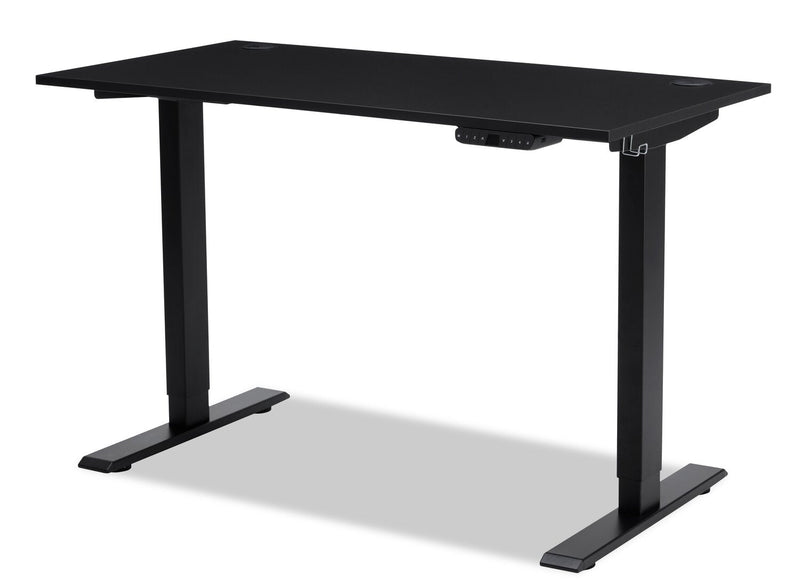 Lucinda Adjustable Desk - Matte Black