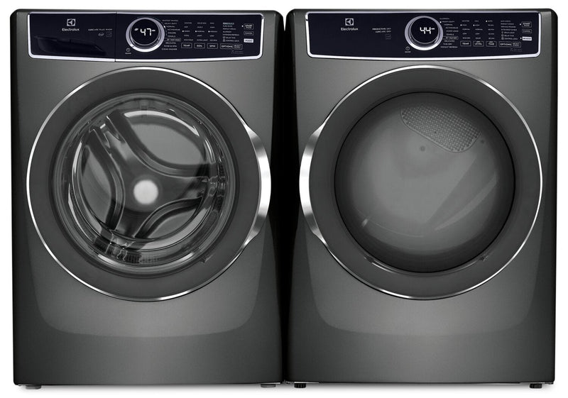 Electrolux 5.2 Cu. Ft. Front-Load Washer and 8 Cu. Ft. Electric Dryer - Titanium