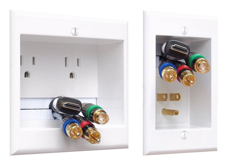 PowerBridge DIY-Series Two Outlet Cable Management System - TWO-CK