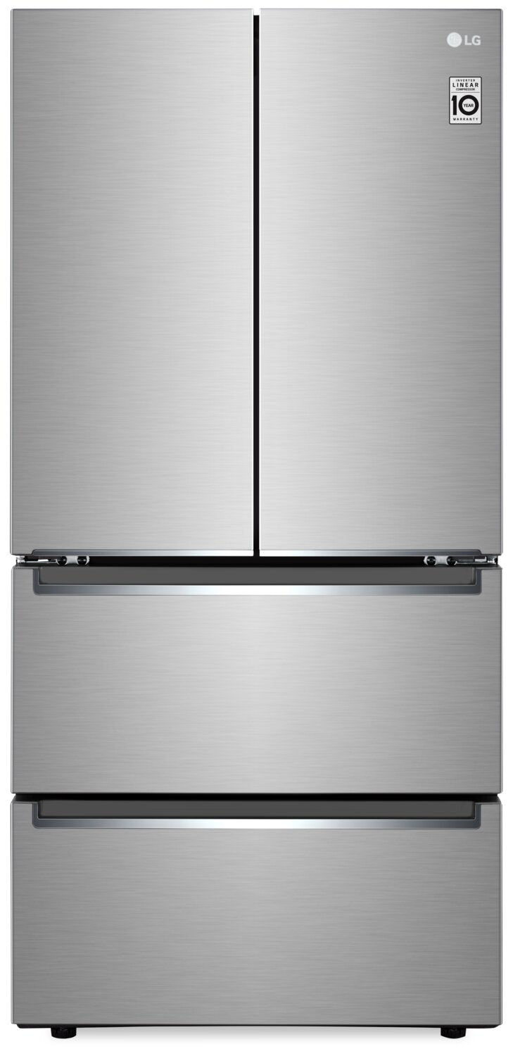 LG 19 Cu. Ft. Counter-Depth Slim Fit French-Door Refrigerator - LRMNC1803S