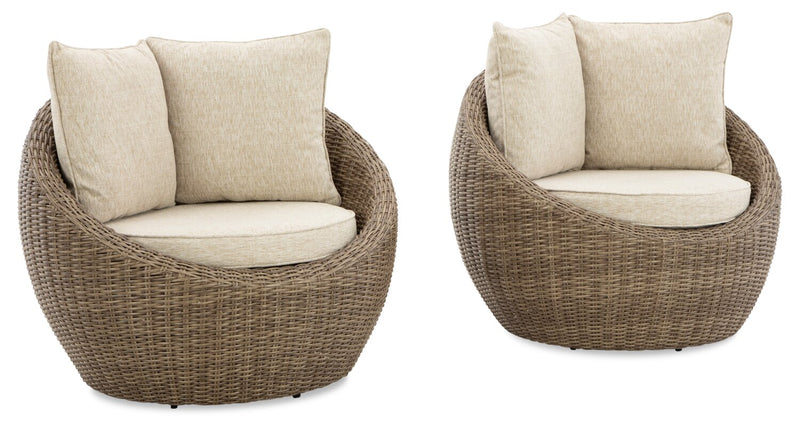 Harbour Swivel Patio Chair - Set of 2