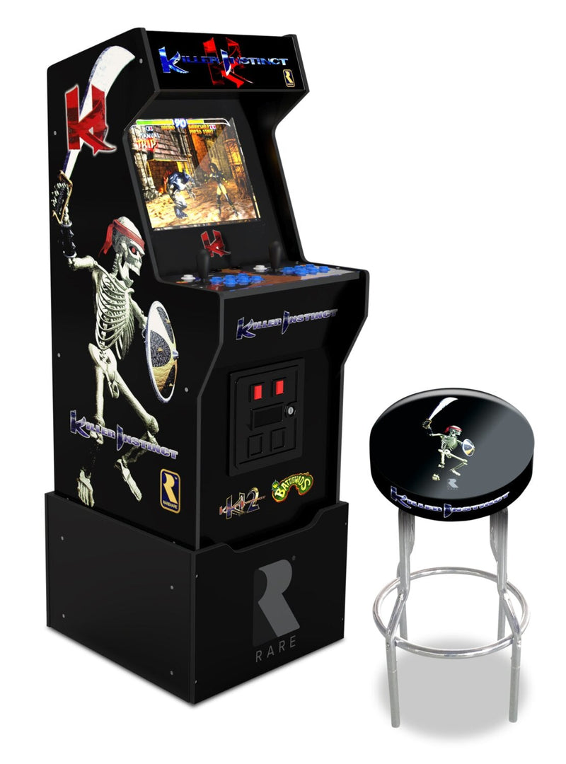Arcade1Up Killer Instinct™ Arcade Cabinet with Riser and Stool