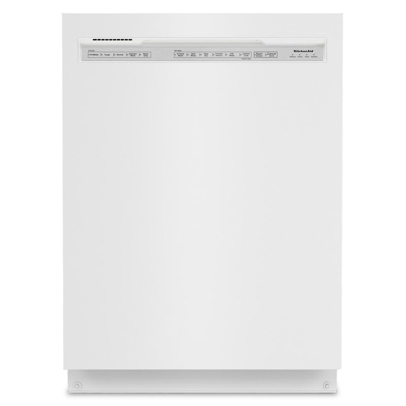 KitchenAid 39 dB Front-Control Dishwasher with Third Level Rack - KDFE204KWH - Dishwasher in White 