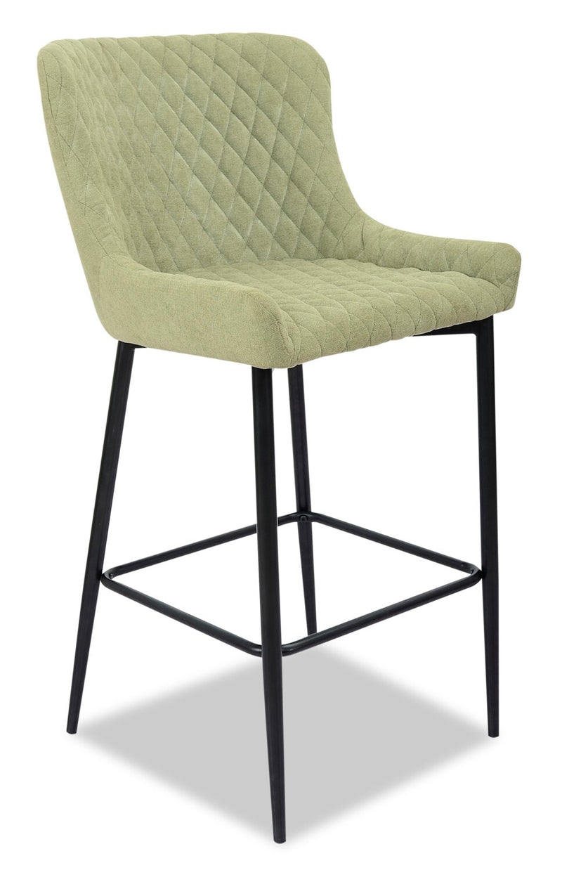 Demi Counter-Height Stool - Green - Modern style Bar Stool in Green Metal