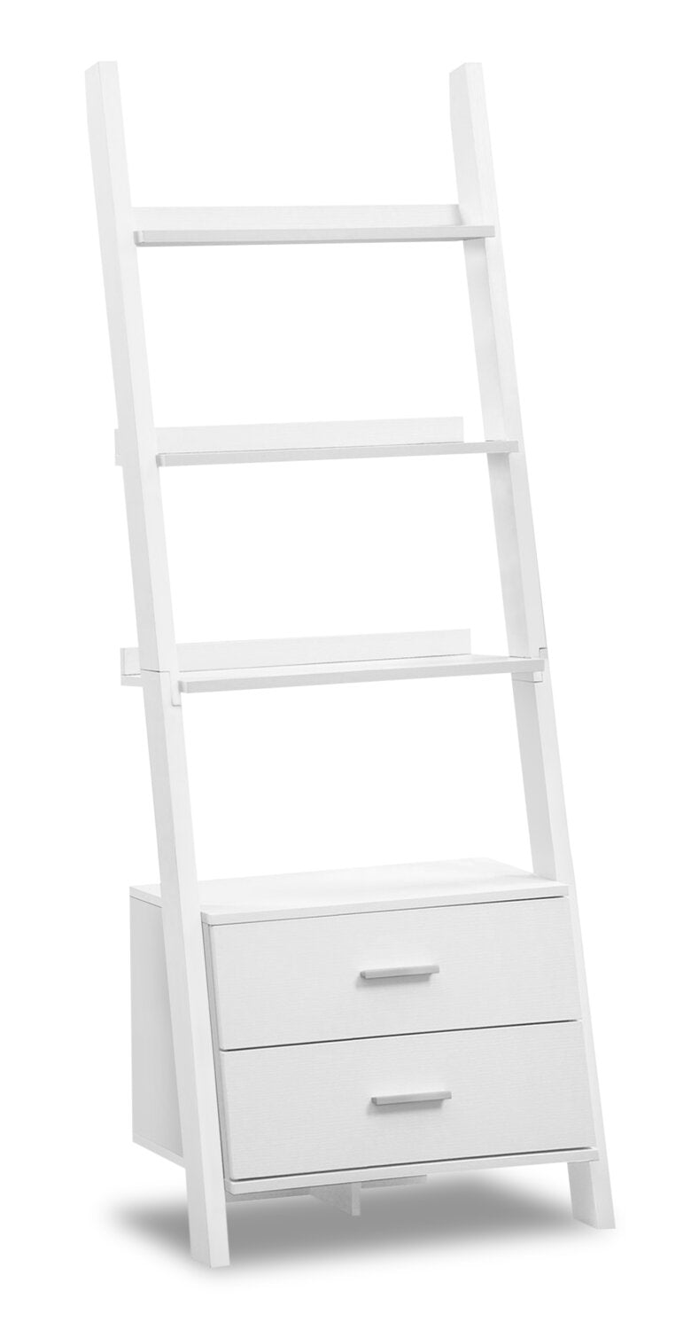 Wolverhampton Bookcase with Storage - White