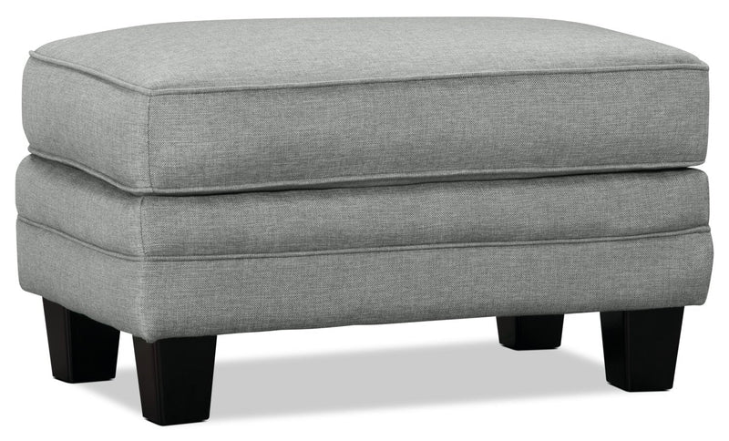 Amara Fabric Ottoman - Mist