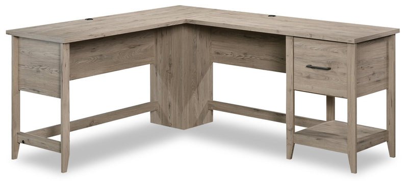 Ruch L-Shaped Desk - Laurel Oak