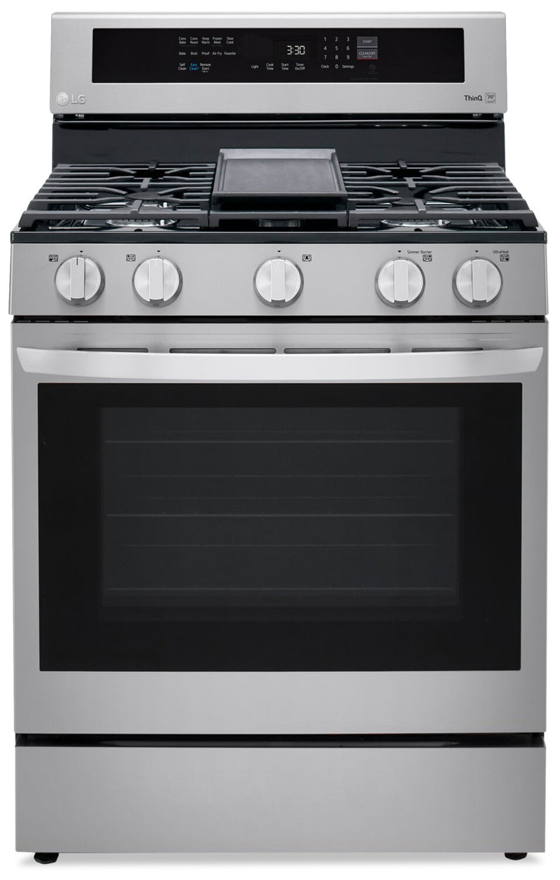 LG 5.8 Cu. Ft. Smart True Convection Gas Range with Air Fry - LRGL5825F - Gas Range in Stainless Steel