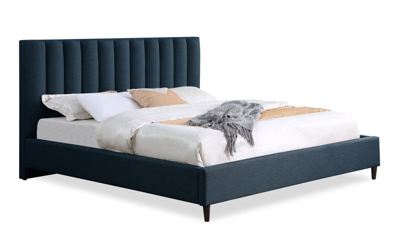 Cresbard King Platform Bed - Blue
