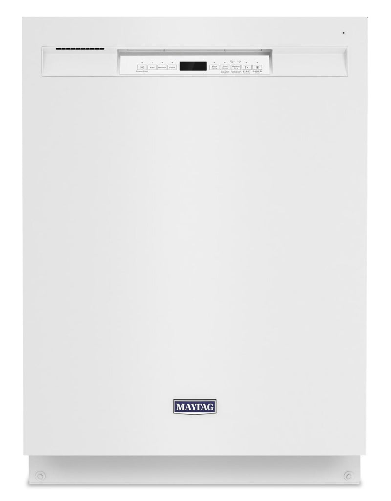 Maytag Front-Control Dishwasher with Dual Power Filtration - MDB4949SKW - Dishwasher in White
