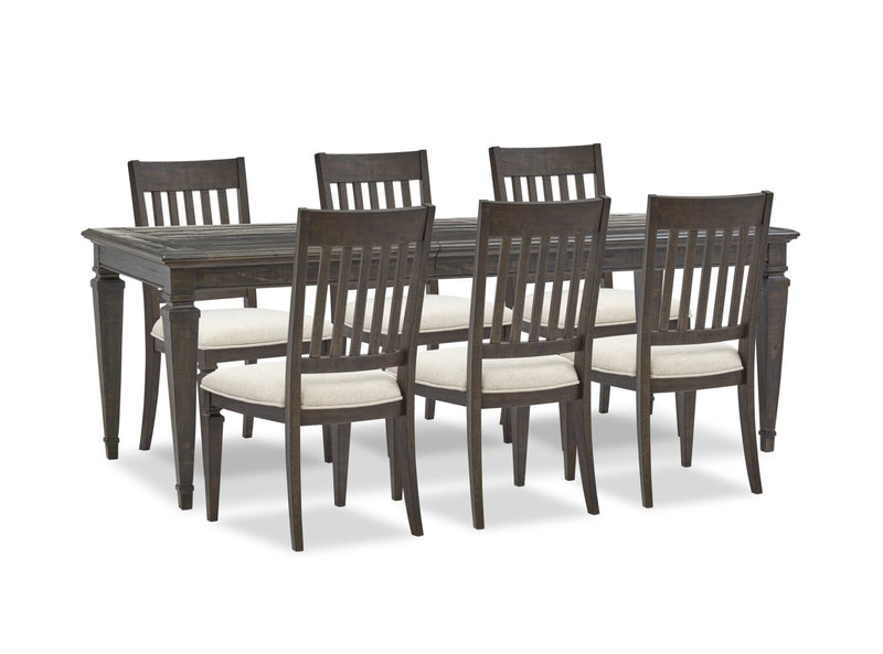 Rossburn 7-Piece Dining Set - Charcoal