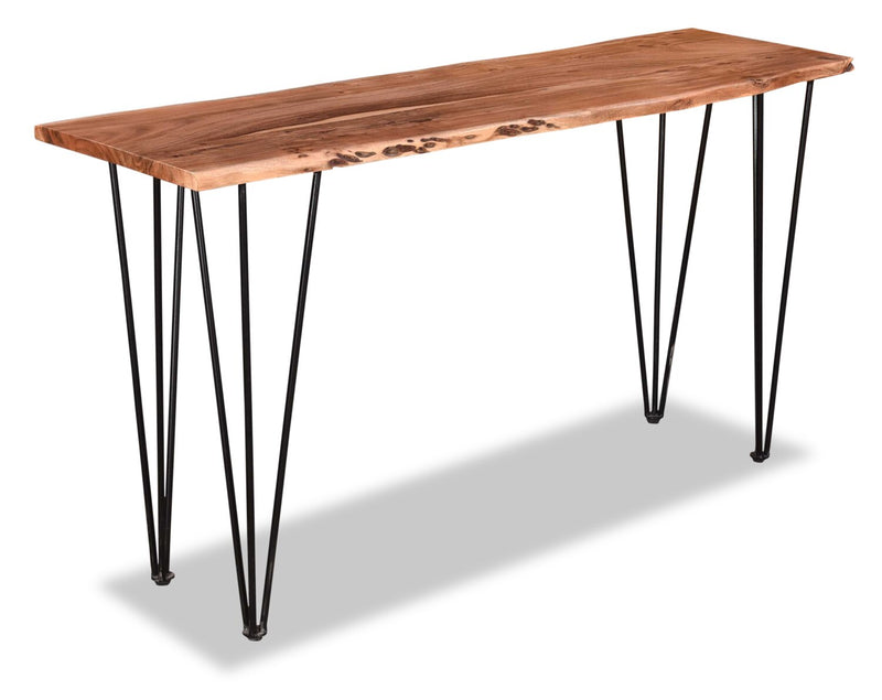 Kaleb Sofa Table - Contemporary, Industrial, Rustic style Sofa Table in Natural acacia wood Acacia