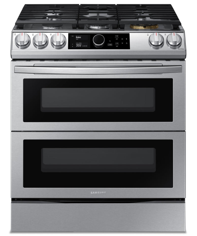 Samsung 6.5 Cu. Ft. Flex Duo™ Front-Control Dual Fuel Range - NY63T8751SS/AA - Dual Fuel Range in Fingerprint Resistant Stainless Steel