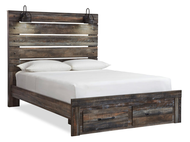 Naylon Queen Storage Bed - Brown