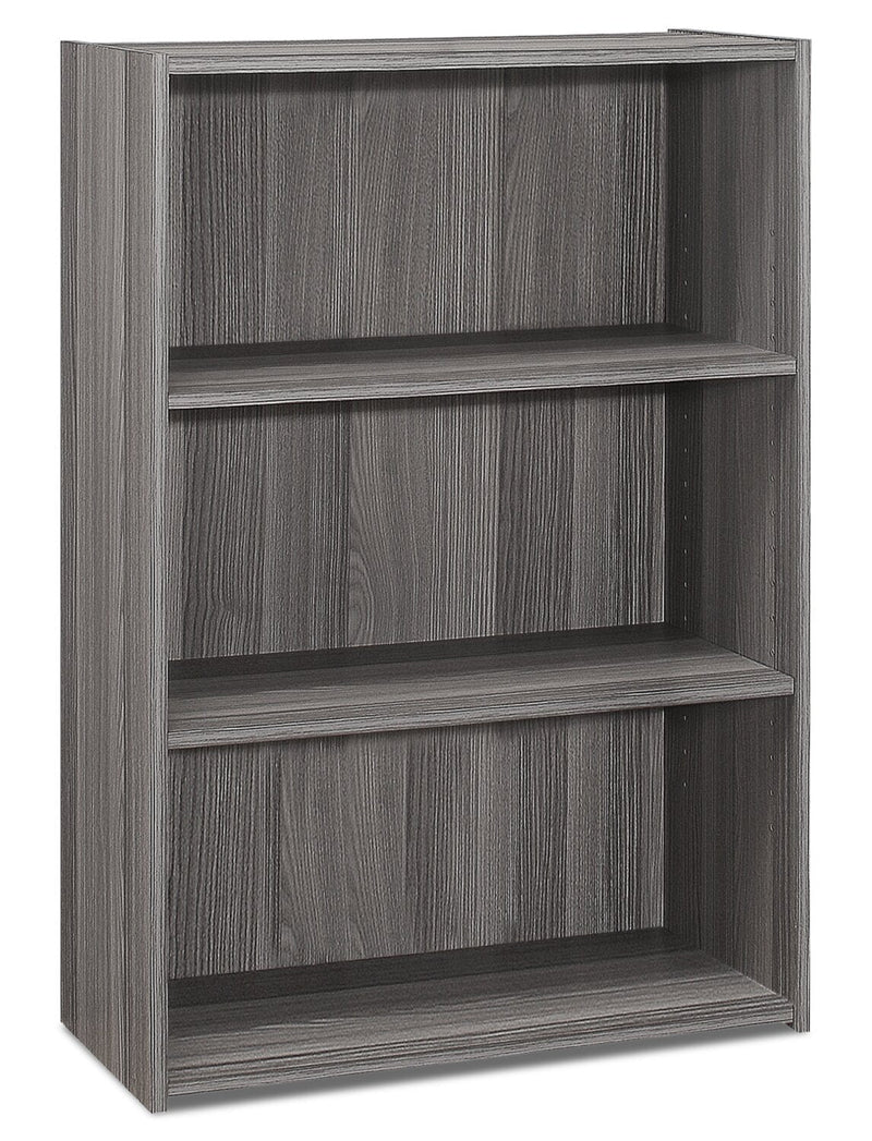 Derby 3-Shelf Bookcase - Grey