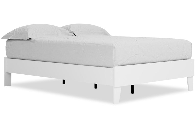 Ridge Full Platform Bed - White