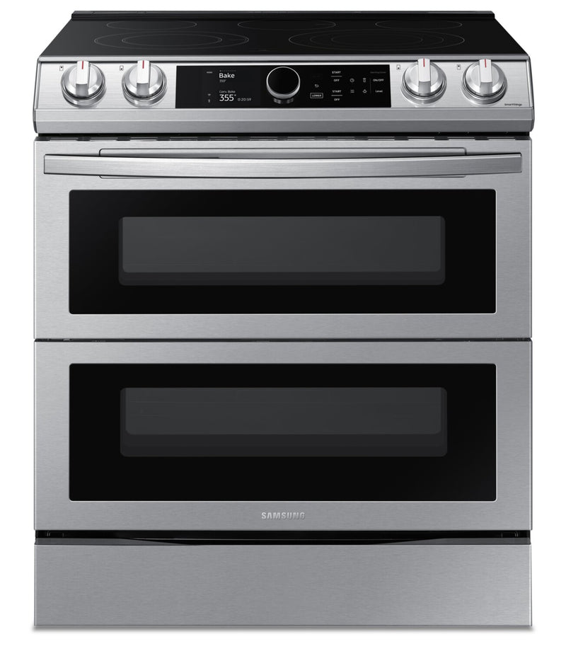 Samsung 6.3 Cu. Ft. Slide-In Electric Range with Flex Duo and Air Fry - NE63T8751SS/AC - Electric Range in Fingerprint Resistant Stainless Steel
