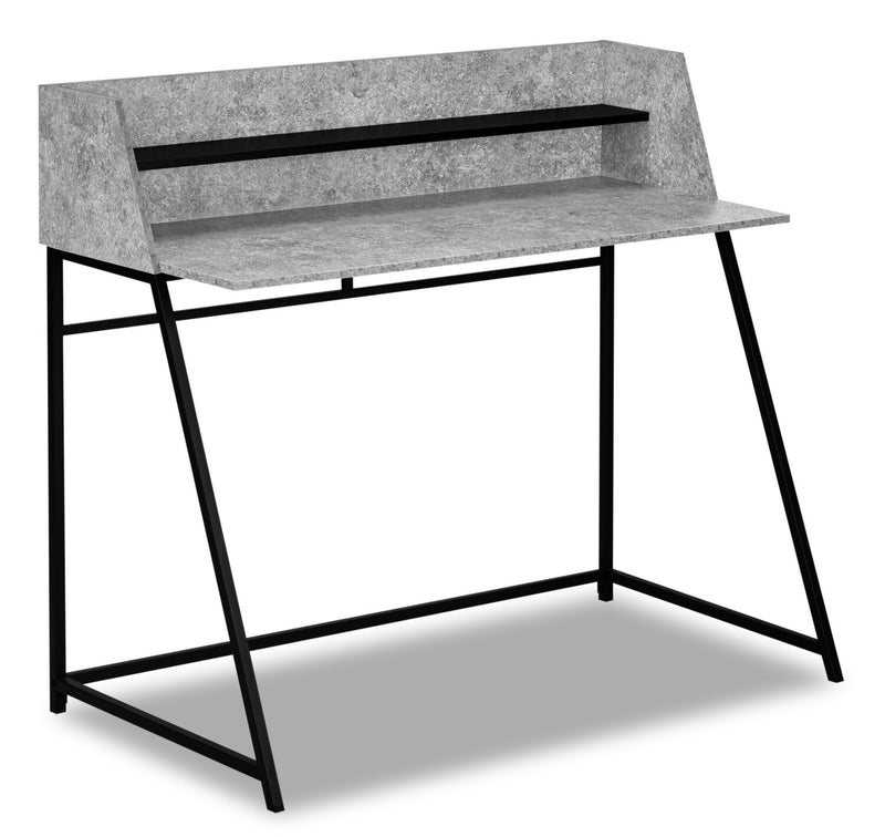 Vilas Desk - Grey Stone-Look