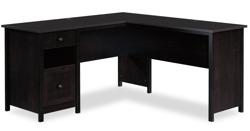 Chiney L-Shaped Desk - Estate Black