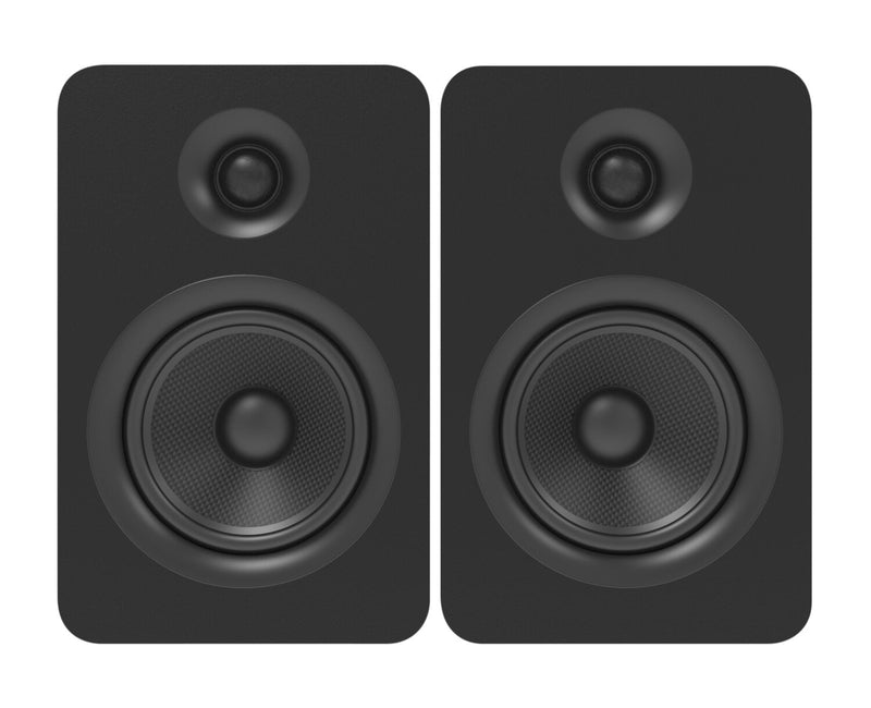 Kanto YU Passive 5.25" Bookshelf Speakers with 1" Silk Dome Tweeter - Black