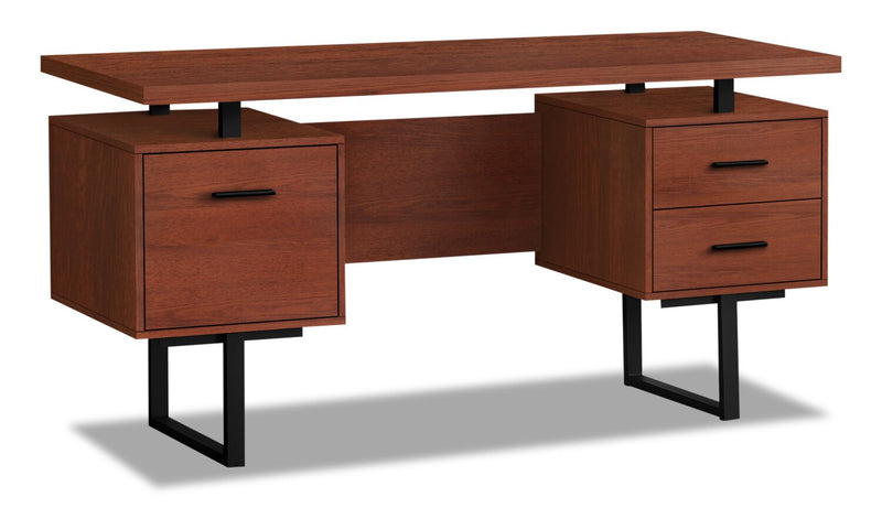 Elley Reversible Desk - Cherry