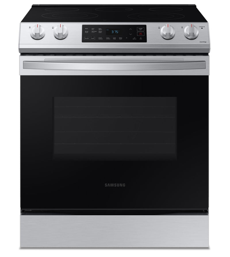 Samsung 6.3 Cu. Ft. Slide-In Electric Range with Wi-Fi Connect - NE63T8111SS/AC - Electric Range in Fingerprint Resistant Stainless Steel