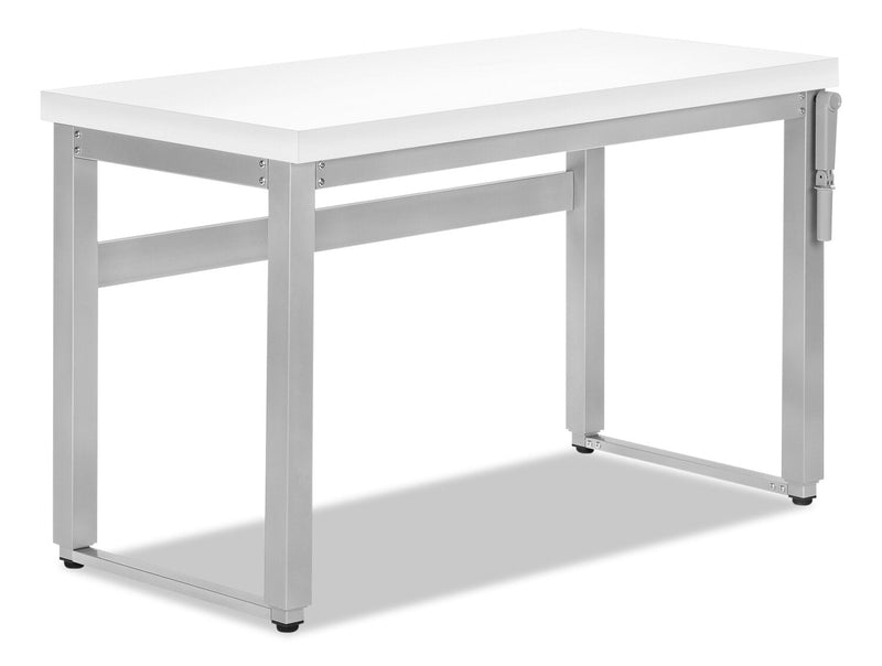 Hayes Height-Adjustable Desk - White