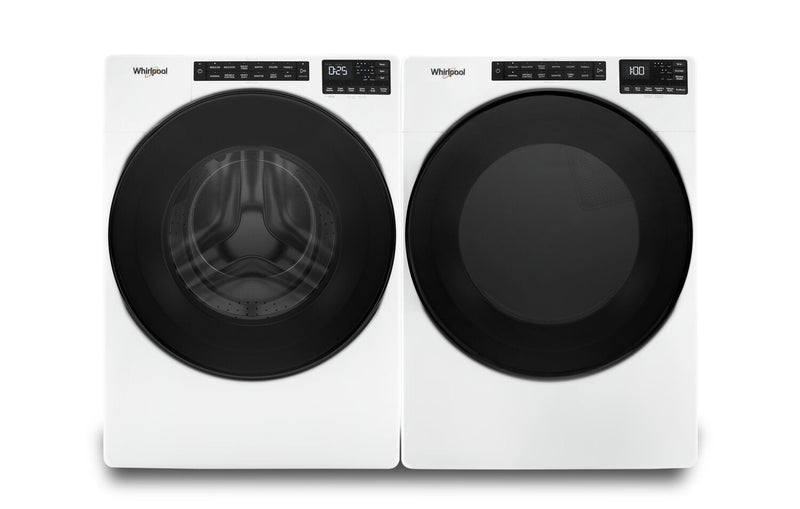 Whirlpool 5.8 Cu. Ft. Front-Load Washer and 7.4 Cu. Ft. Electric Dryer - White