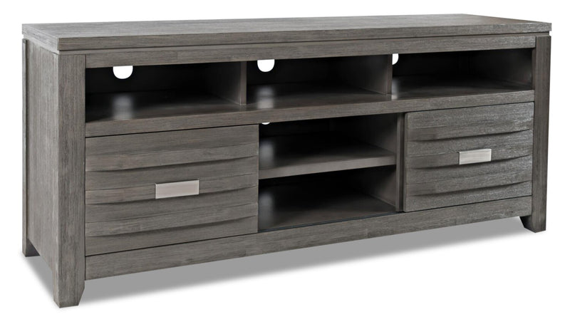 Bronx 60" TV Stand - Grey - Contemporary style TV Stand in Grey Acacia