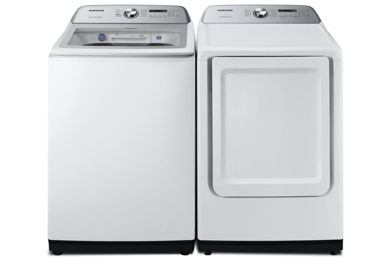 Samsung 5.8 Cu. Ft. Top-Load Washer and 7.4 Cu. Ft. Electric Dryer - White
